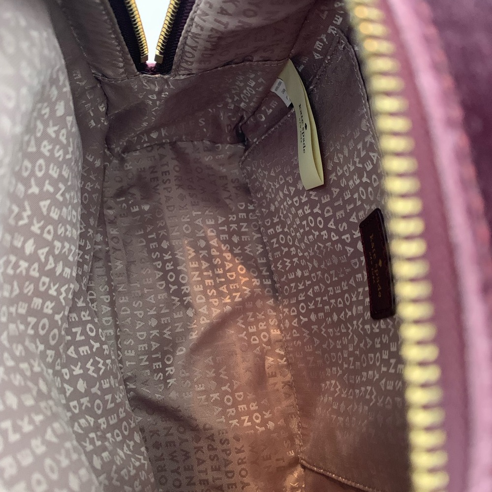 🤩RARE🤩💯% Authentic Kate Spade Dawn Place Velvet Backpack Bag - Picture 8 of 13